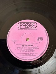 John Barry The Last Valley LP UK 1970 Probe orig soundtrack + rare booklet