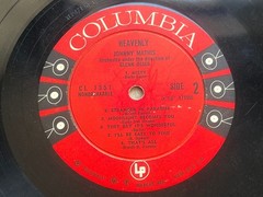 Johnny Mathis Heavenly Vinyl LP 1959 Fair/F Mono Columbia 6-Eye CL 1351