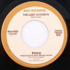 Poco – Heart Of The Night / The Last Goodbye – 1978 45 rpm MCA-41023