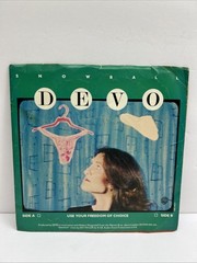 DEVO Snowball / Freedom Of Choice – 1980 WARNER BROS. 7” 45 NEW WAVE SYNTH POP