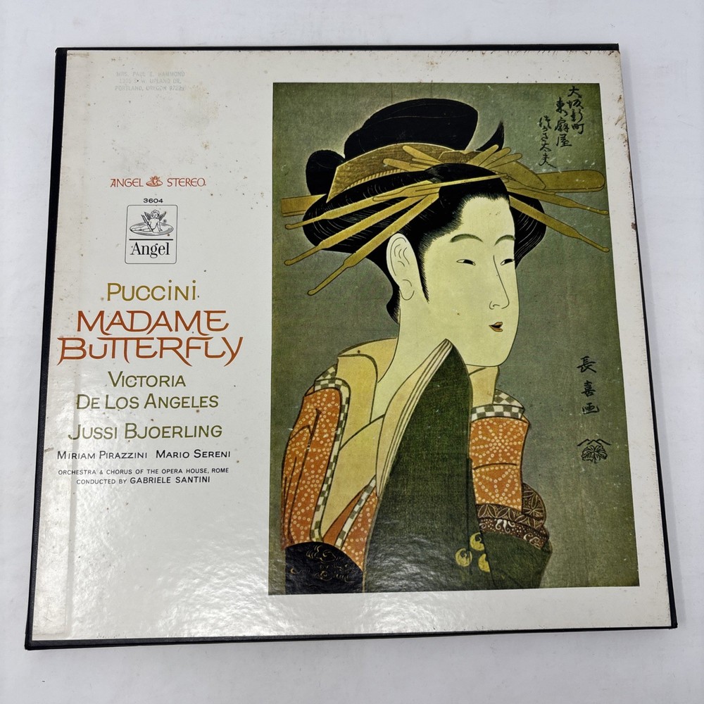 Puccini Madame Butterfly Complete Boxed 3 Vinyl Set LP Capitol Records