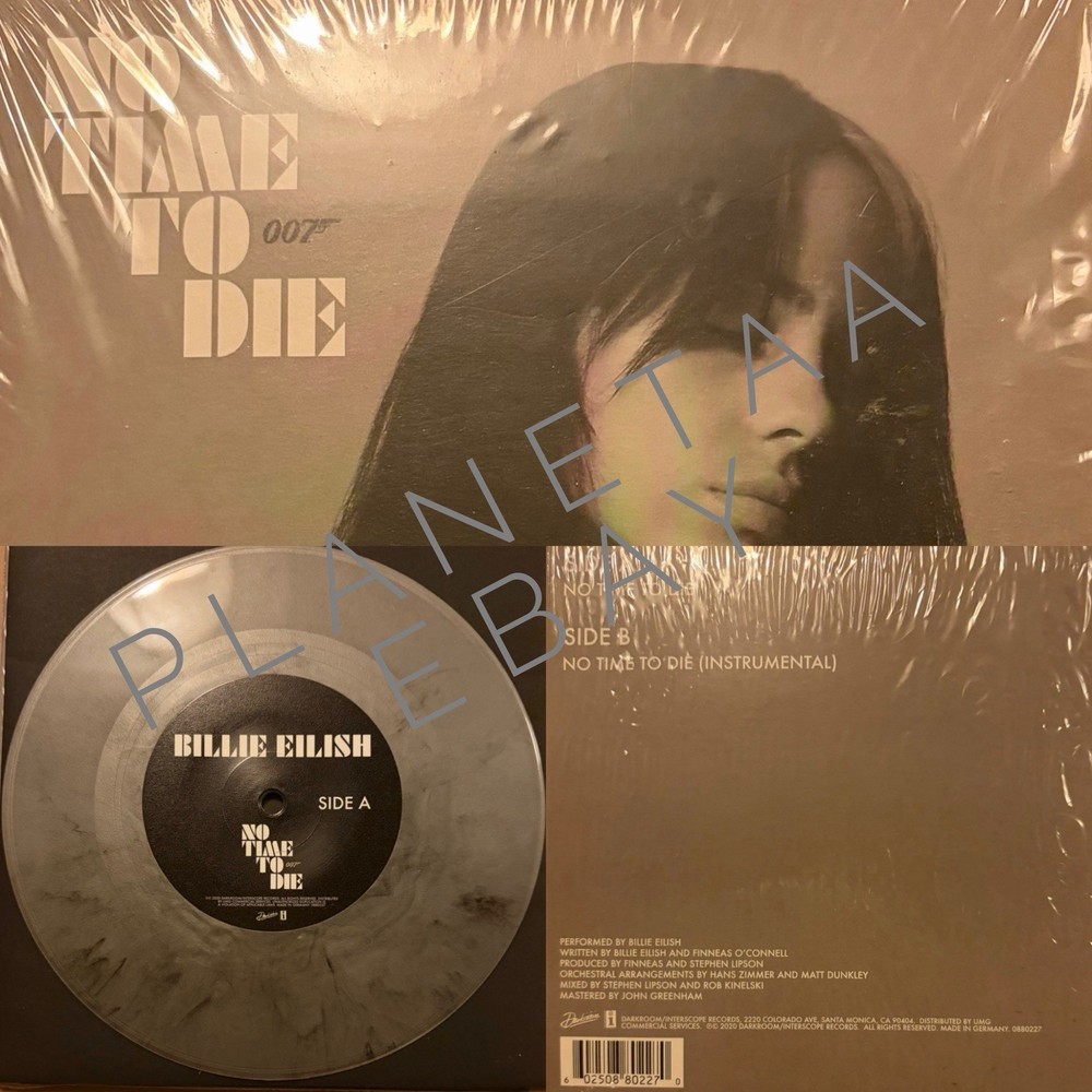 Billie Eilish – No Time to Die | 7” Smoke Gray/Black Vinyl Record Single