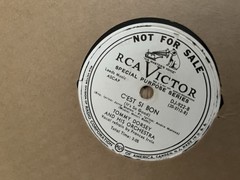 Lot 8 RCA VICTOR Special Purpose Series DJ White Label 78rpm 40s 50s Records !
