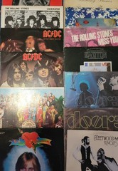 Lot Of 21 Vintage Vinyl Rock Albums ROLLING STONES,ACDC,LED ZEPPELIN,BEATLES ETC