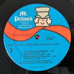1975 Famous Ghost Stories With Scary Sounds Wade Denning Mr Pickwick Vinyl LP