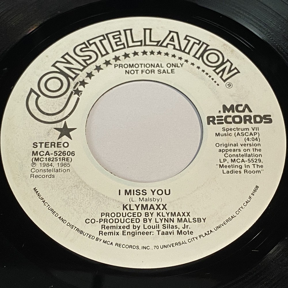 Klymaxx: I Miss You / (Same) 45 – Constellation