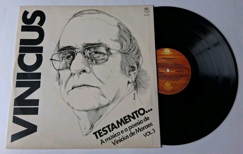 Vinicius – Testamento… Vol. 3 Vinyl LP – 1982 RGE – Brazil