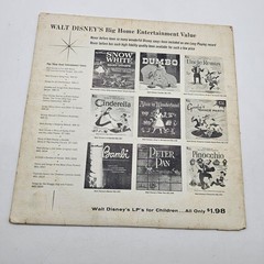 Vintage Walt Disney LP Record Pinocchio 33 RPM Vinyl 1959 Soundtrack Disneyland