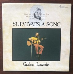 Graham Lowndes “Survival’s A Song” Rare Alberts Oz Press W/ G/F Cover Ex/ Ex Con