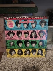Original Rolling Stones Some Girls banned cover Die Cut / Shrink / hype sticker