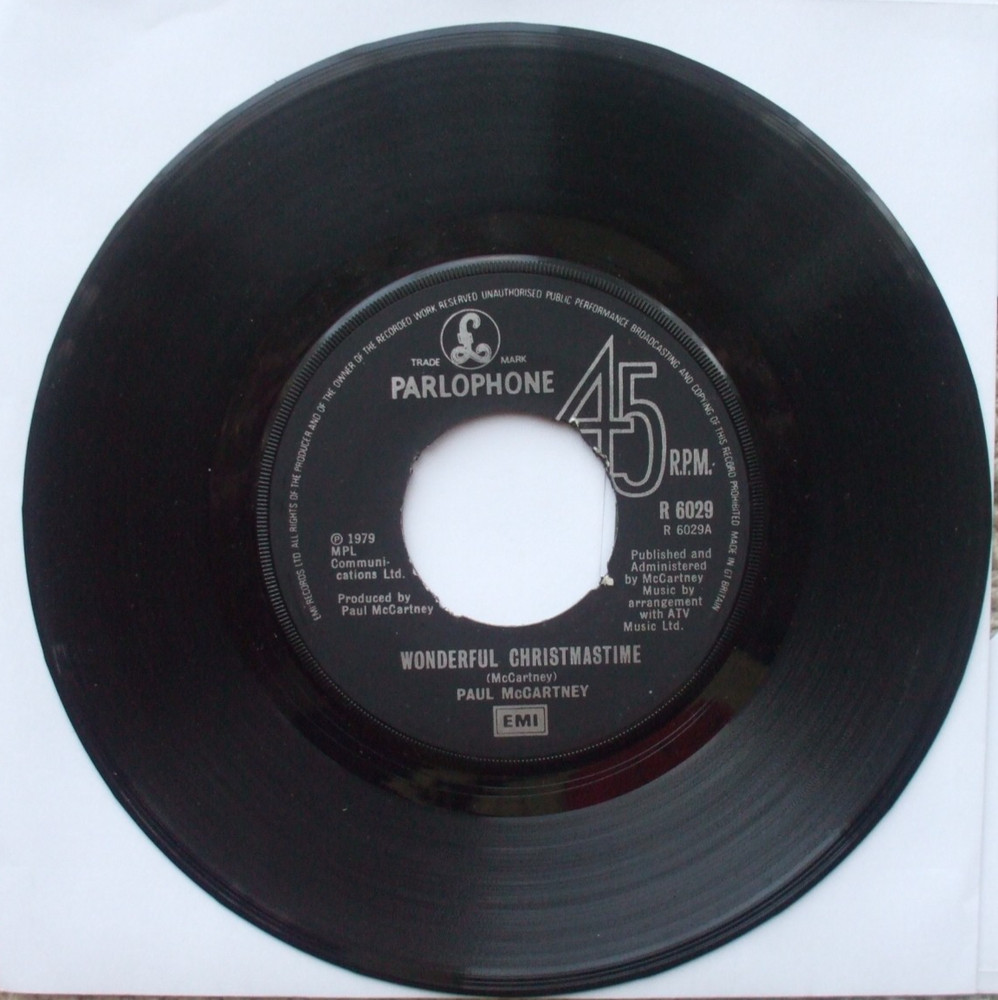 Paul McCartney – Wonderful Christmastime – UK Jukebox Ready 45 – LOW BUY IT NOW