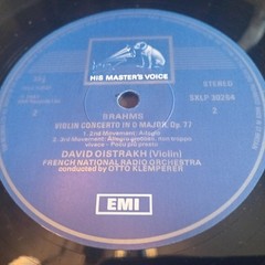 David Oistrakh, Brahms Violin Concerto In D Major, Op. 77 – UK 1961 HMV Vinyl LP