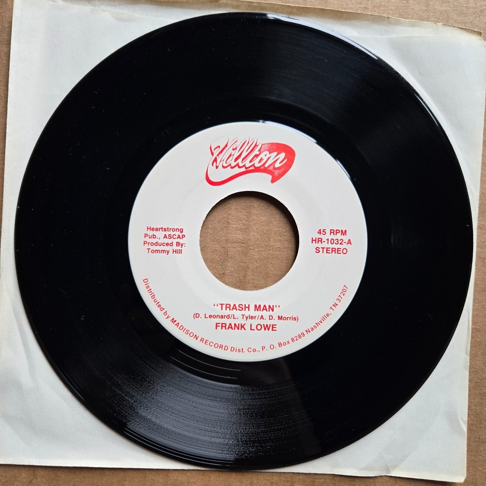 FRANK LOWE Trash Man 45 7″ RARE OBSCURE COUNTRY Vinyl Record Records