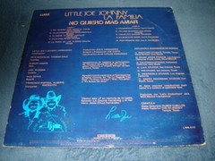 Little Joe, Johnny, La Familia – No Quiero Mas Amar LP Latin 1983 Mexico press