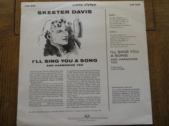 Skeeter Davis – I’ll Sing You A Song And Harmonize Too – Vinyl LP NM/VG+