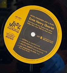 LP: Ernie Henry Quartet, Seven Standards And A Blues, Jazz Workshop JW-091, Limi