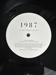 LP DOUBLE VINYL NEW ORDER ALBUM SUBSTANCE 1987 FACT 200 UK 2ND PRESS 1987 EX-/EX