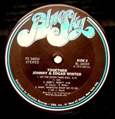 Johnny and Edgar Winter Together – 1976 – PZ34033- LP Album- Excellent Cond