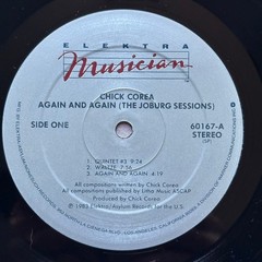 Chick Corea Again And Again The Joburg Sessions Vinyl LP 1983 Elektra Musician
