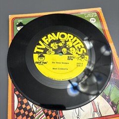 The Three Stooges Meet Cinderella! By Peter Pan Records. 7″-33 1/3 RPM Little LP