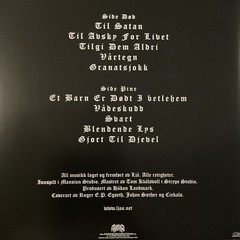 Ljå – Til Avsky for Livet LP 2025 Osmose Productions – OPCD553 [NEW] *FR
