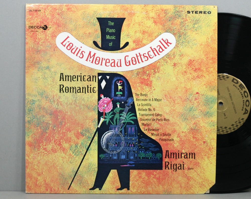 Louis Moreau Gottschalk – American Romantic Vinyl LP Solo Piano VG+