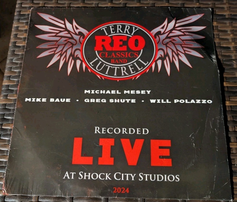 REO Classics Band TERRY LUTTRELL Live @ Shock City Sealed Vinyl Distressed Cover