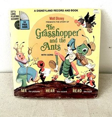 Lot of 7 Vintage Childrens Book and Record Sets 1970s Disney Little Golden