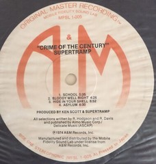 LP SUPERTRAMP – Crime Of The Century, EDIZIONE LIMITATA GIAPPONESE del 1974.