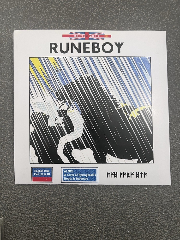 Runeboy – English Rain 7” Odious Hiss Longbow Techno Viking Battalion A.S.K.E.