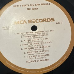 The Who Meaty Beaty Big and Bouncy Vinyl LP MCA-3025 Gatefold Classic Rock