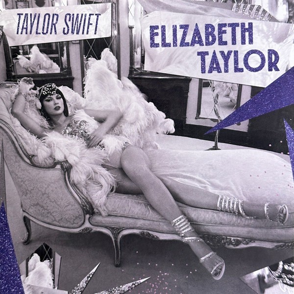 TAYLOR SWIFT – ELIZABETH TAYLOR (Violet With Glitter 7″ VINYL. SINGLE. 45RPM.)