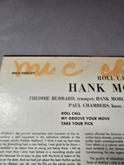 Hank Mobley Roll Call Blue Note 4058 Orig Mono DG RVG Ear 47 West 63rd Jazz LP