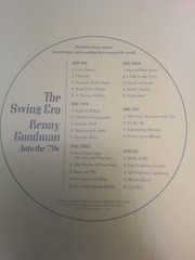 BENNY GOODMAN, THE SWING ERA INTO THE 70’S , LP BOX SET 1 ALBUM Is MISSING