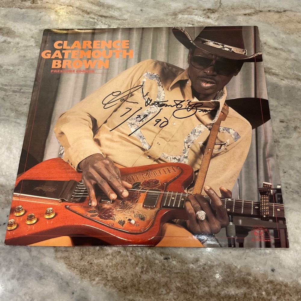 CLARENCE GATEMOUTH BROWN LP PRESSURE COOKER AUTOGRAPHED