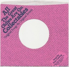 Company Sleeve 45 Collectables – Pink w/ Blue Text & Logo (1981-1984)