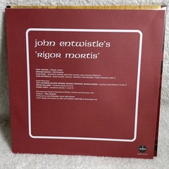 JOHN ENTWISTLE’S RIGOR MORTIS SETS IN Vinyl LP 2024 ORANGE VINYL Import