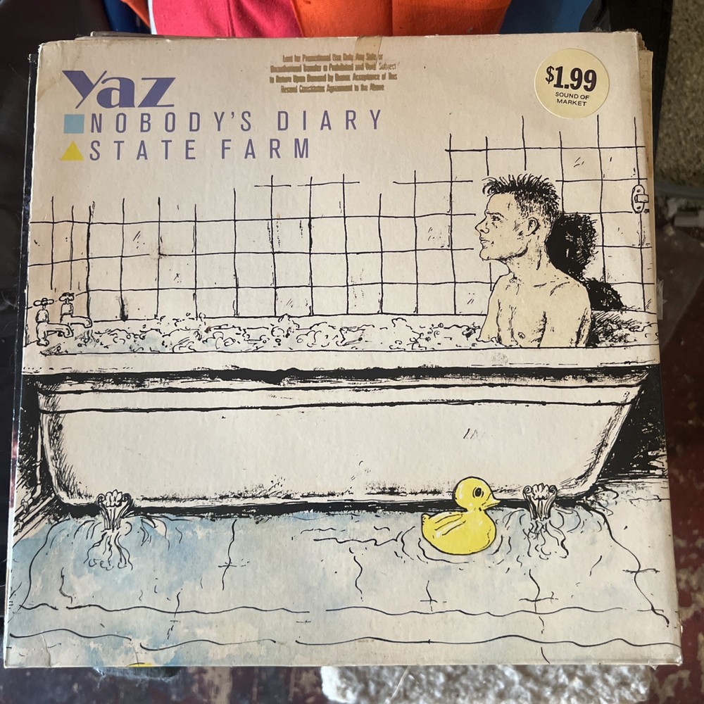 Yaz Nobody’s Diary State Farm 1983 12-inch Vinyl Single Record