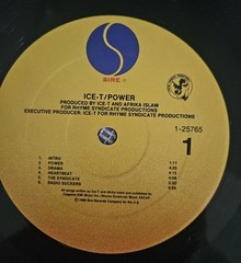 Ice-T Power Vinyl LP Album 1988 Vintage1 -25765 Sire G++ Condition