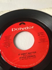 STYLE COUNCIL – HEAVEN ABOVE – IT DIDN’T MATTER – POLYDOR 885 707-7 – 45 – 1987