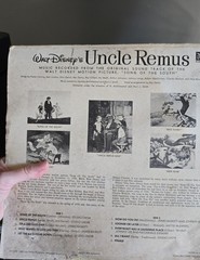 Walt Disney’s, “UNCLE REMUS”, Disneyland LP, Soundtrack, 33RPM, Z