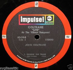 JOHN COLTRANE-Live At THe Village Vanguard-Jazz Album-IMPULSE #A10-VAN GELDER