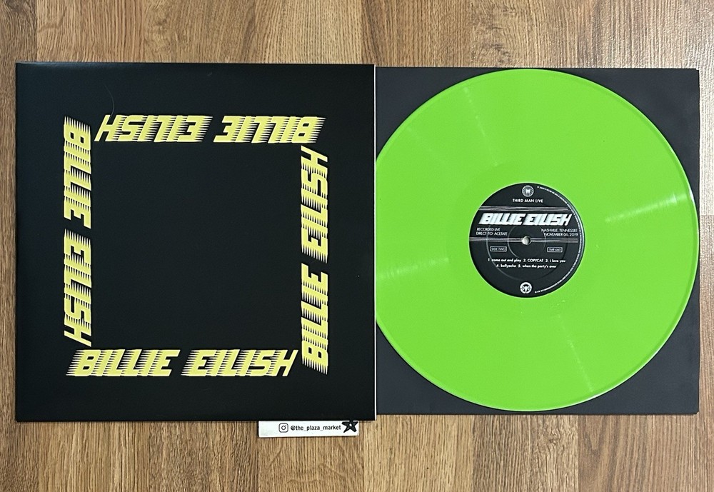 Billie Eilish Live At Third Man Records Green vinyl Rare Limited Edition color