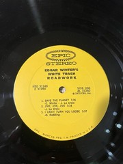 Edgar Winter’s White Trash ‎– Roadwork Vinyl, LP 1972 Epic ‎– KEG 31249