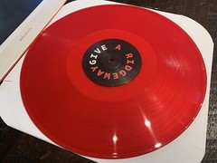 RIDGEWAY Give LP Red Vinyl 150-Glare Fleshwater Leaving Time Downward Gleemer