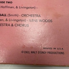 Disneyland Cinderella Soundtrack Vinyl LP 1959 Original Album Cover Used Vinyl