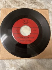 61 Tx Blues Rocker 45 JOHNNY WINTER “ That’s What Love Does” FROLIC 501 Ex HEAR