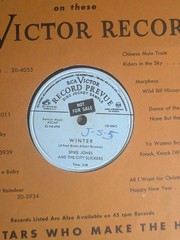 SPIKE JONES – I Saw Mommy Kissing Santa / Winter – 10″ DJ Sample 78 RPM Record –