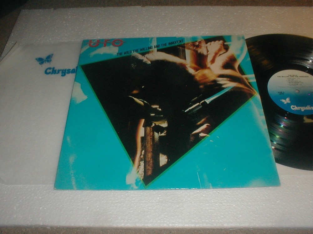 UFO Wild Willing Innocent Chrysalis Promo LP 1981 British Heavy Metal Hard Rock