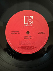 The Cars – CANDY – O – Vinyl Record -1979 – Elektra Records – Very Good